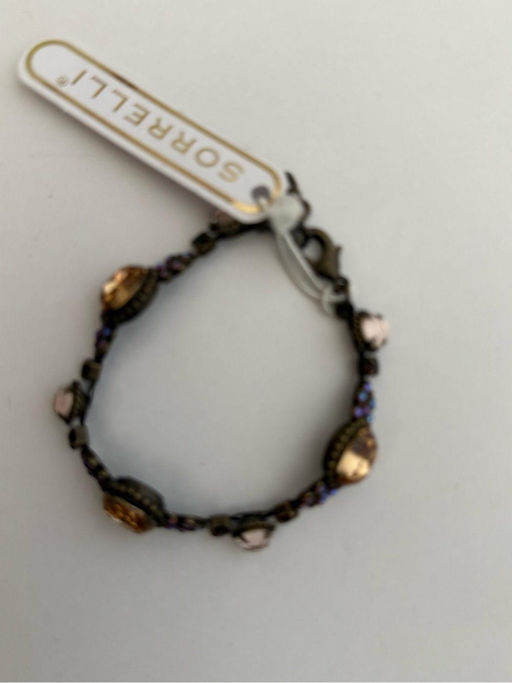 Sorrelli Rose and Gold Crystal Beaded Bracelet